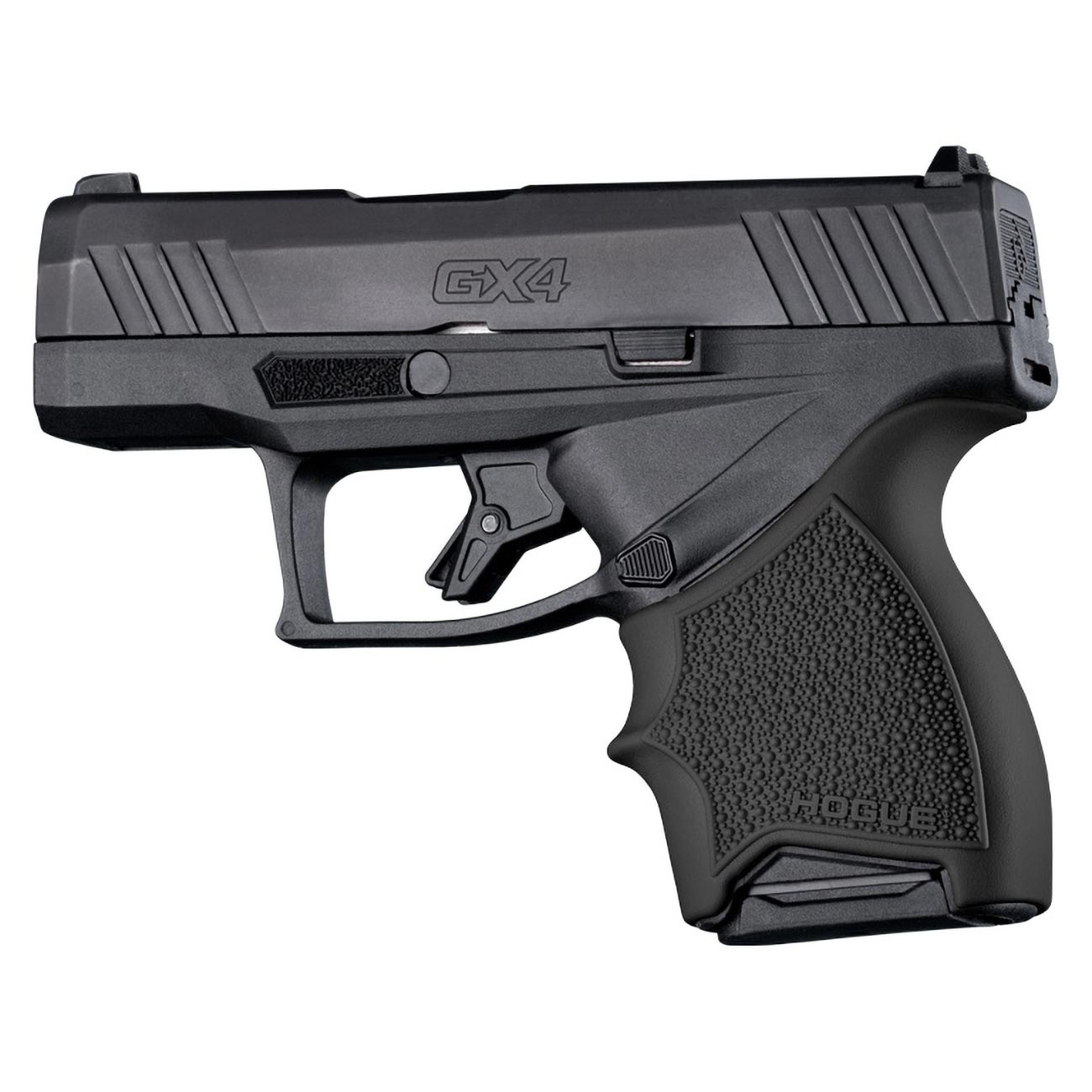 Hogue HandAll Beavertail Rubber Grip Sleeve for Taurus GX4, GX4XL, Black - 18720