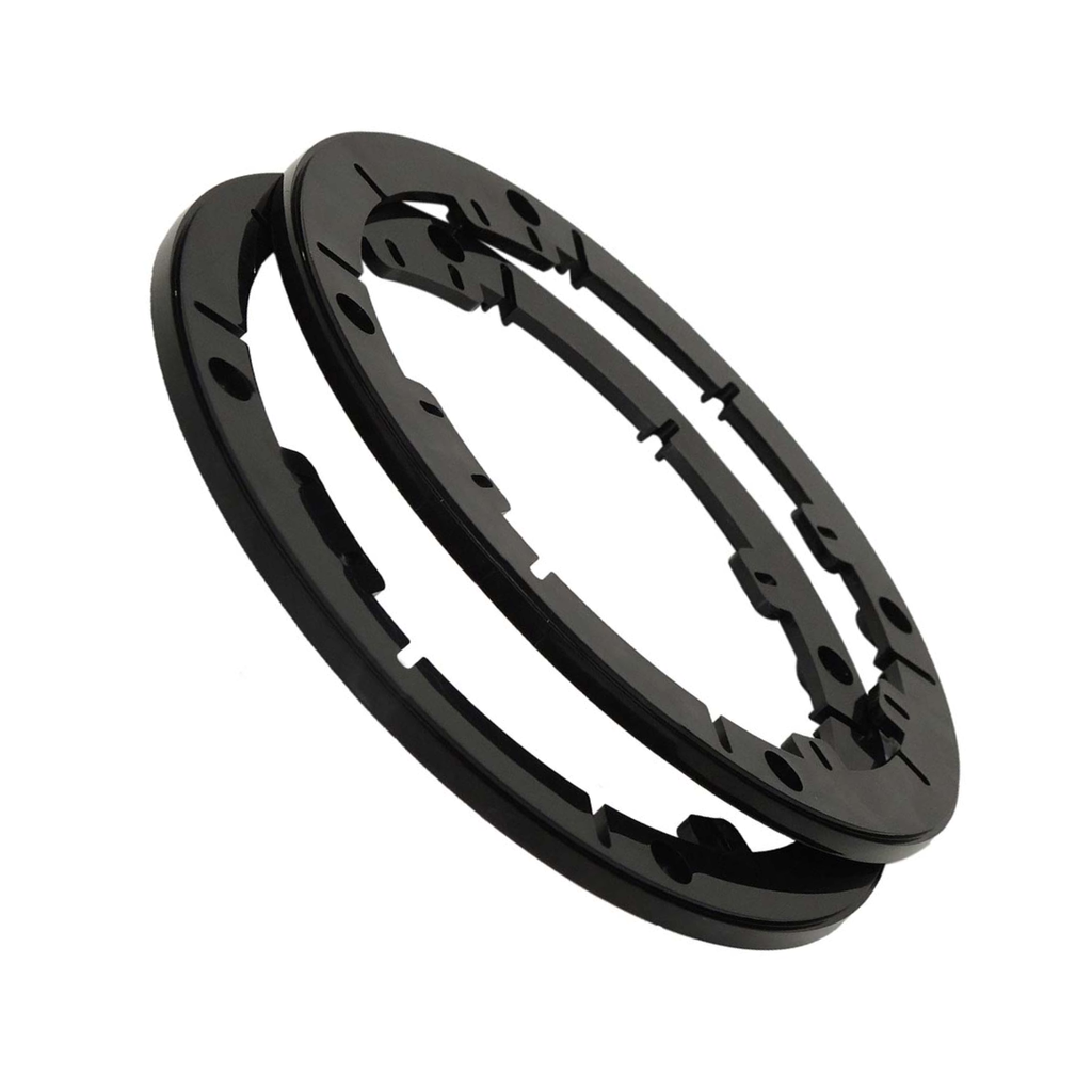 American International USB725 6"/6.5"/6.75" Speaker 1/4" Extension Rings – Car Audio Mounting Spacers, Pair