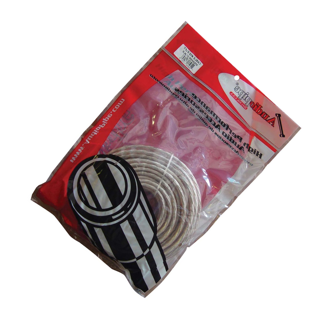 Audiopipe CABLE1050 10-Gauge Speaker Wire – 50 ft, Clear Insulation, Car Audio