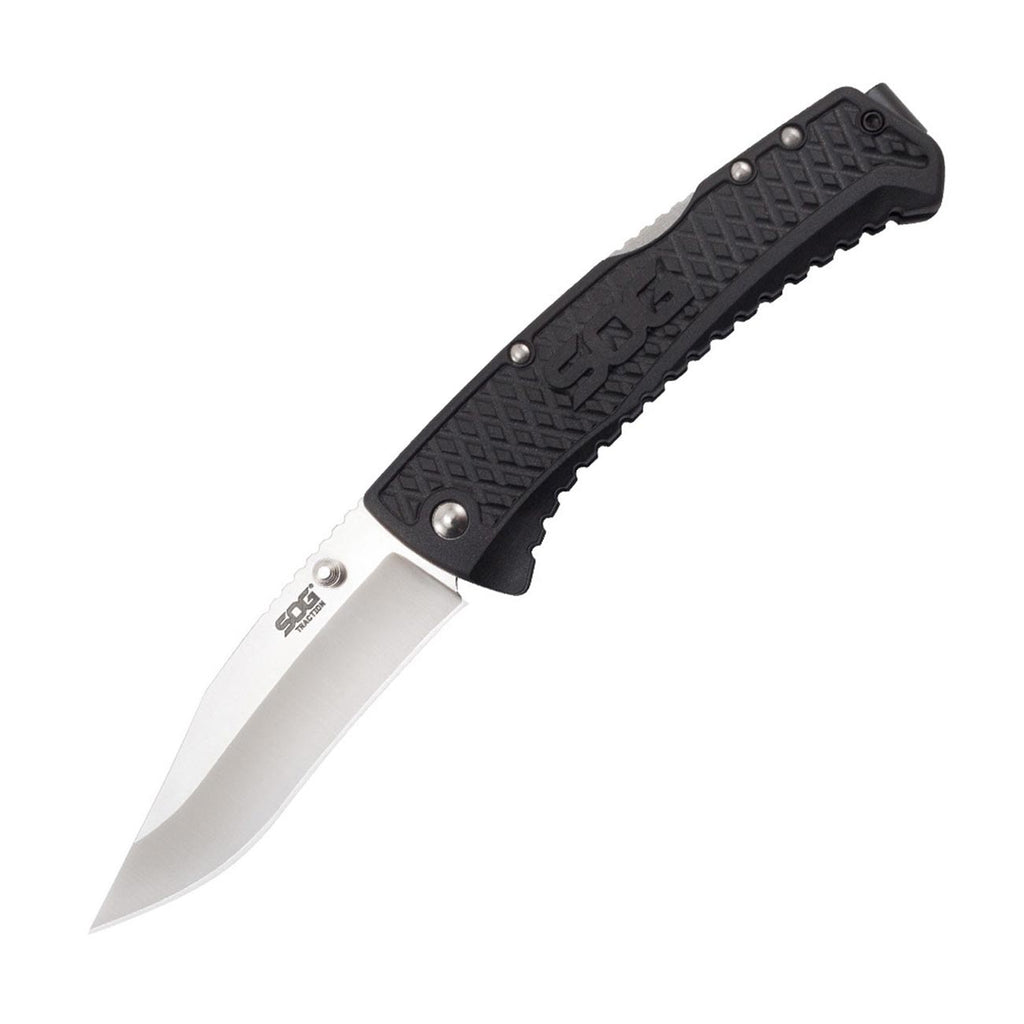 SOG Traction Folding Knife Clip Point