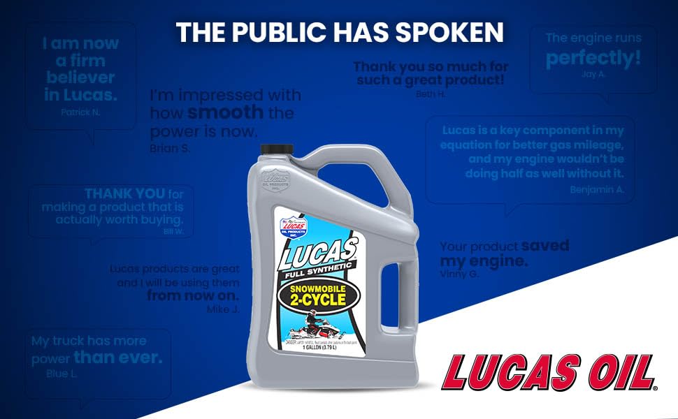 Lucas Oil 10847 Snowmobile Oil - 1 Gallon