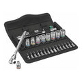 Wera 05004021001 1/4” Drive Switch Ratchet SAE Socket and Bit Set (28 Piece)