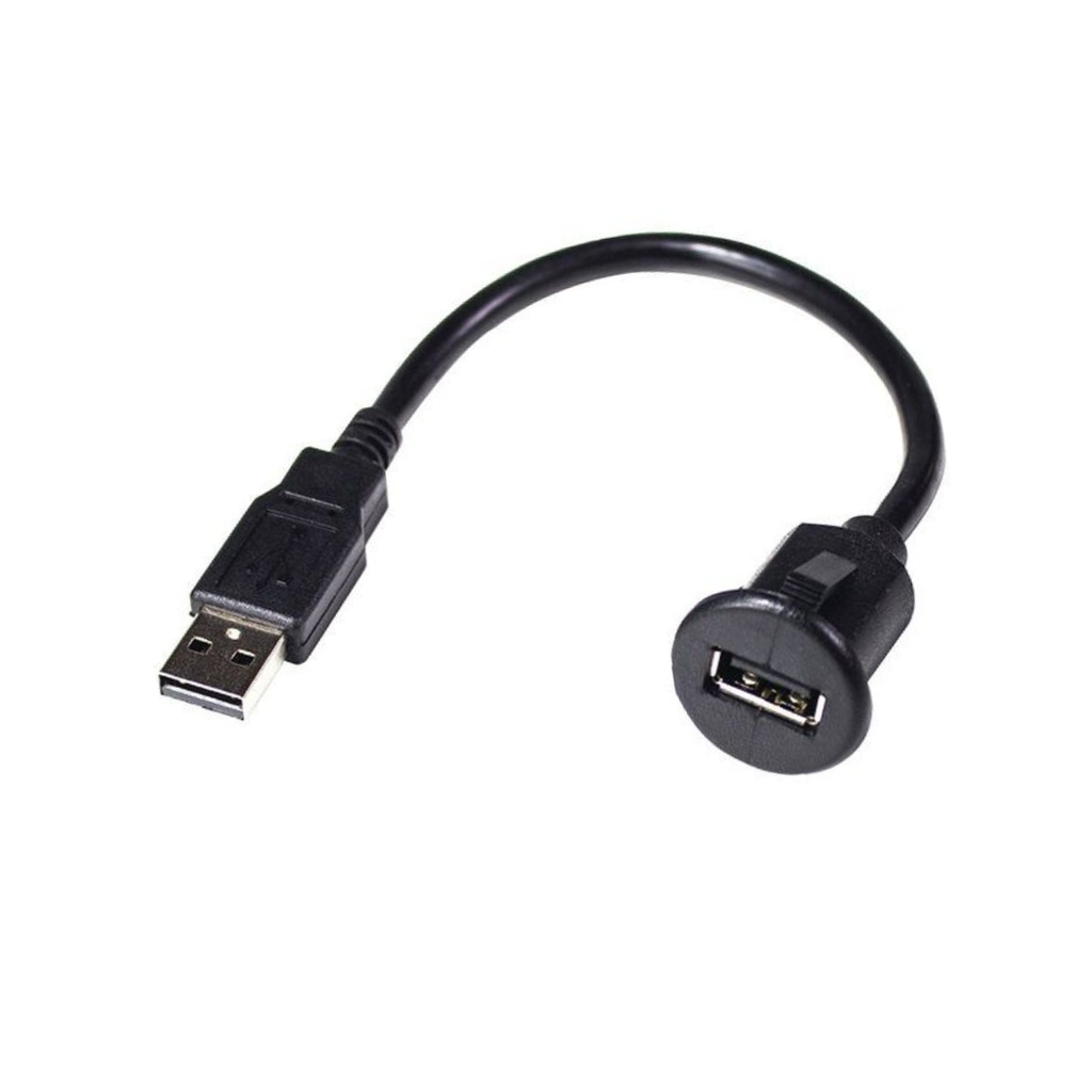 PAC Short USB Dash Mount Adaptor Cable Type A Male to Type A Female