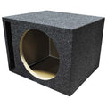Q Power 15 Inch Heavy-Duty Single Vented Carpet Covered Durable Car Audio Vehicle Subwoofer Enclosure Woofer Box, Charcoal Gray