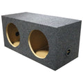 Qpower QMPSQ12EBL Qbomb Dual 12 Sealed Heavy Duty Empty Woofer Box - 1 Mdf