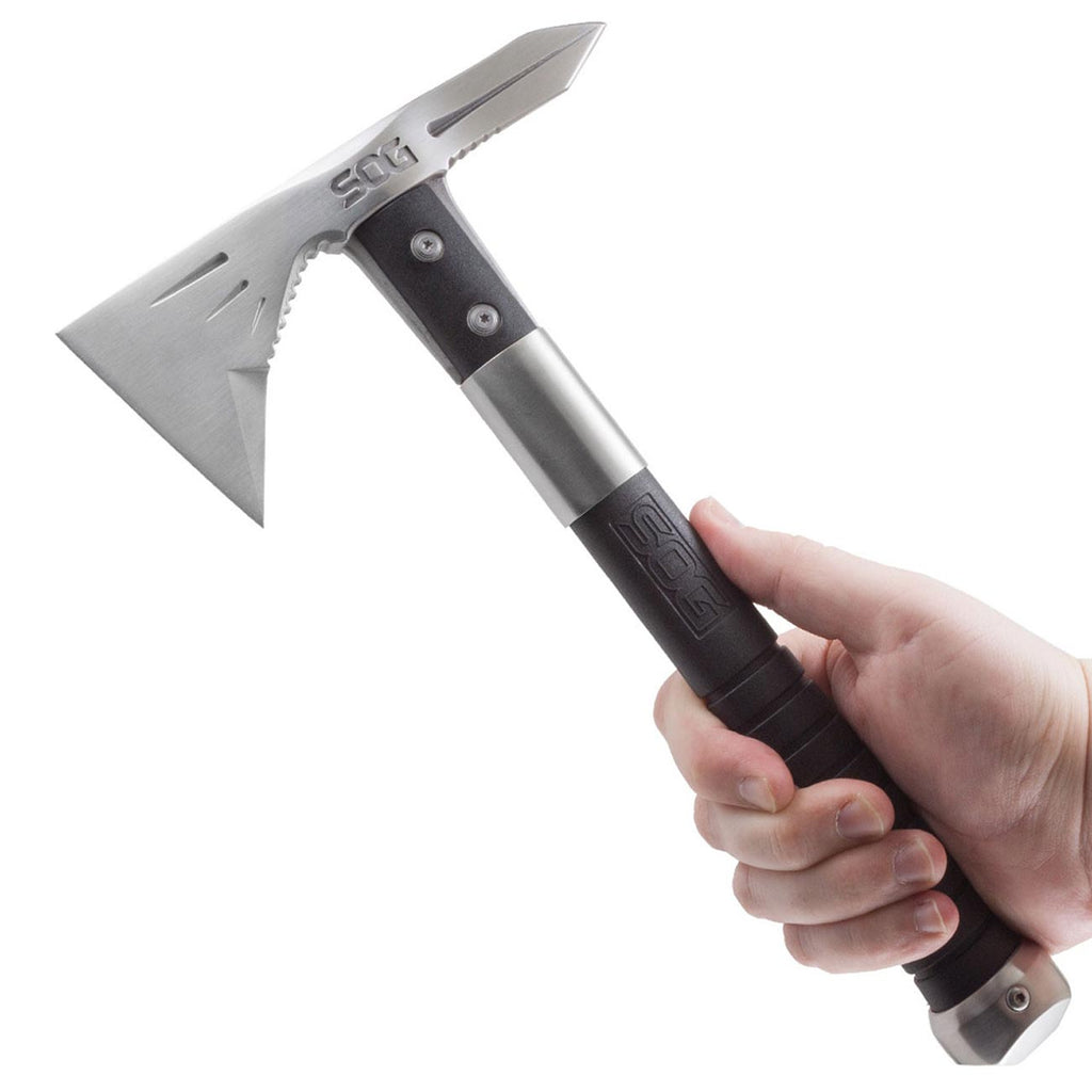 SOG Tomahawk Tactical Hatchet - Voodoo Hawk Mini Tactical Axe, Throwing Hatchet w/ 2.75 Inch Blade for Survival Sports and Camping Axes (F182N-CP)