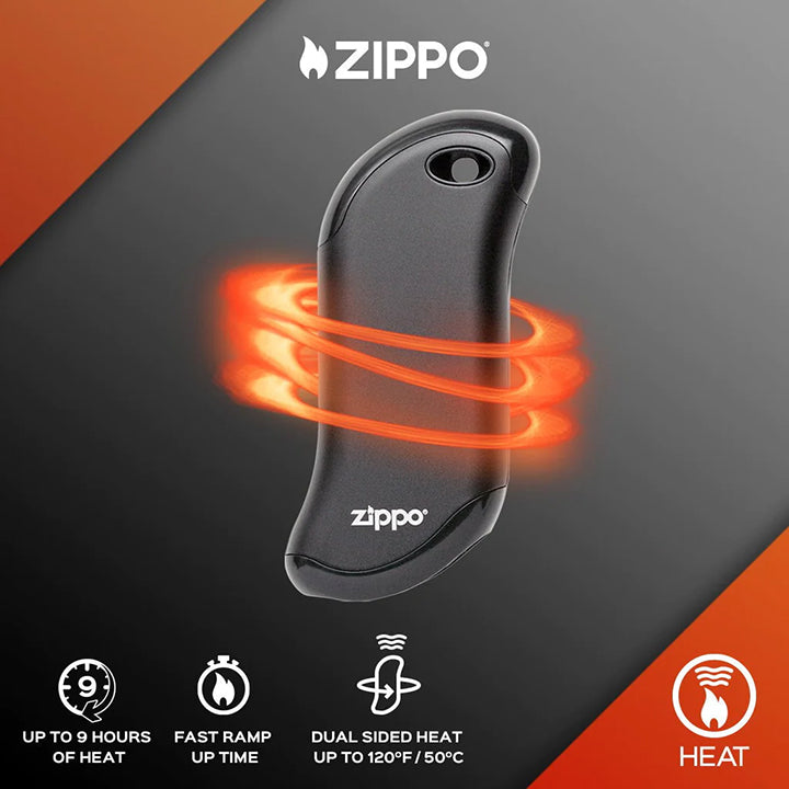 Zippo Black HeatBank 9s Rechargeable Hand Warmer