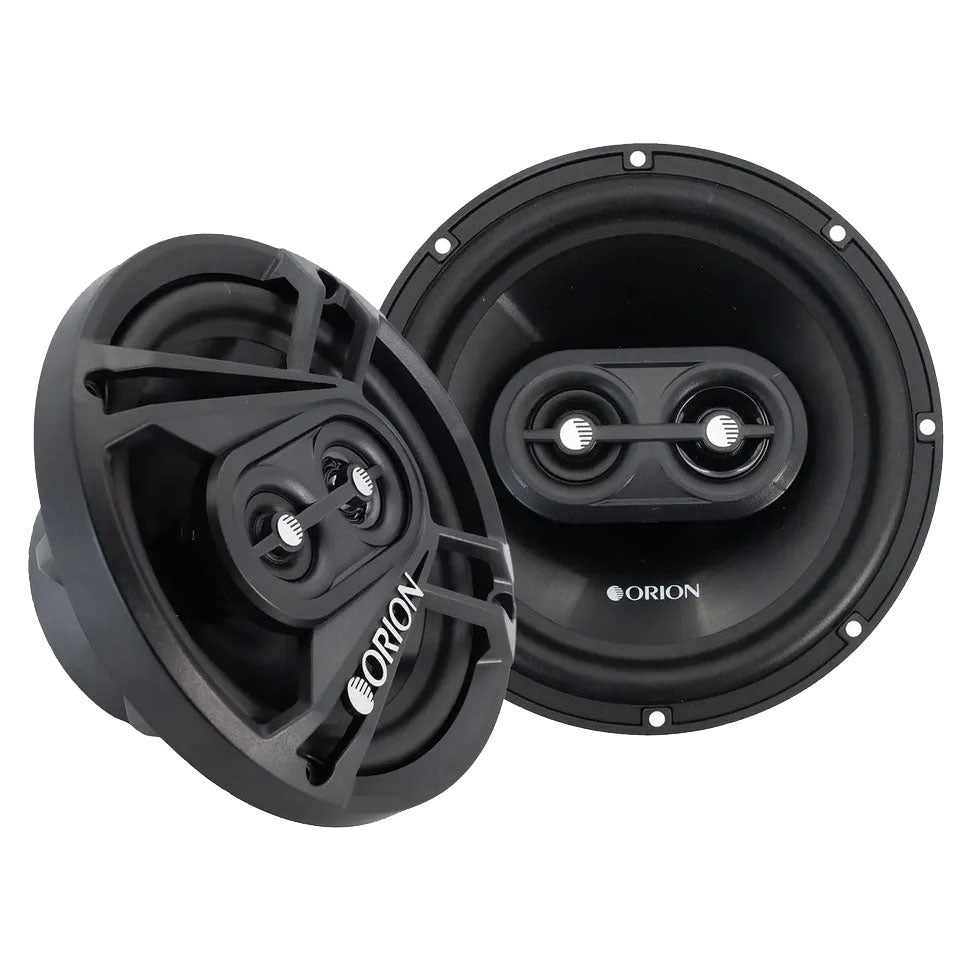 ORION Cobalt Series CB653 6.5” 3-Way Coaxial Car Speakers, 240W, 4 Ohms, Full Range, Enhanced Bass, Polypropylene Cone & Butyl Rubber Surround, Easy Install (Pair)