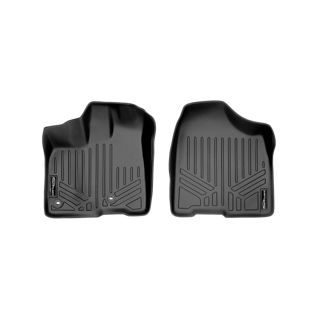 SMARTLINER SA0128B0083 Floor Liners Front & 2nd Row for 2013–2020 Toyota Sienna 8-Passenger – All Weather Custom Fit, Black