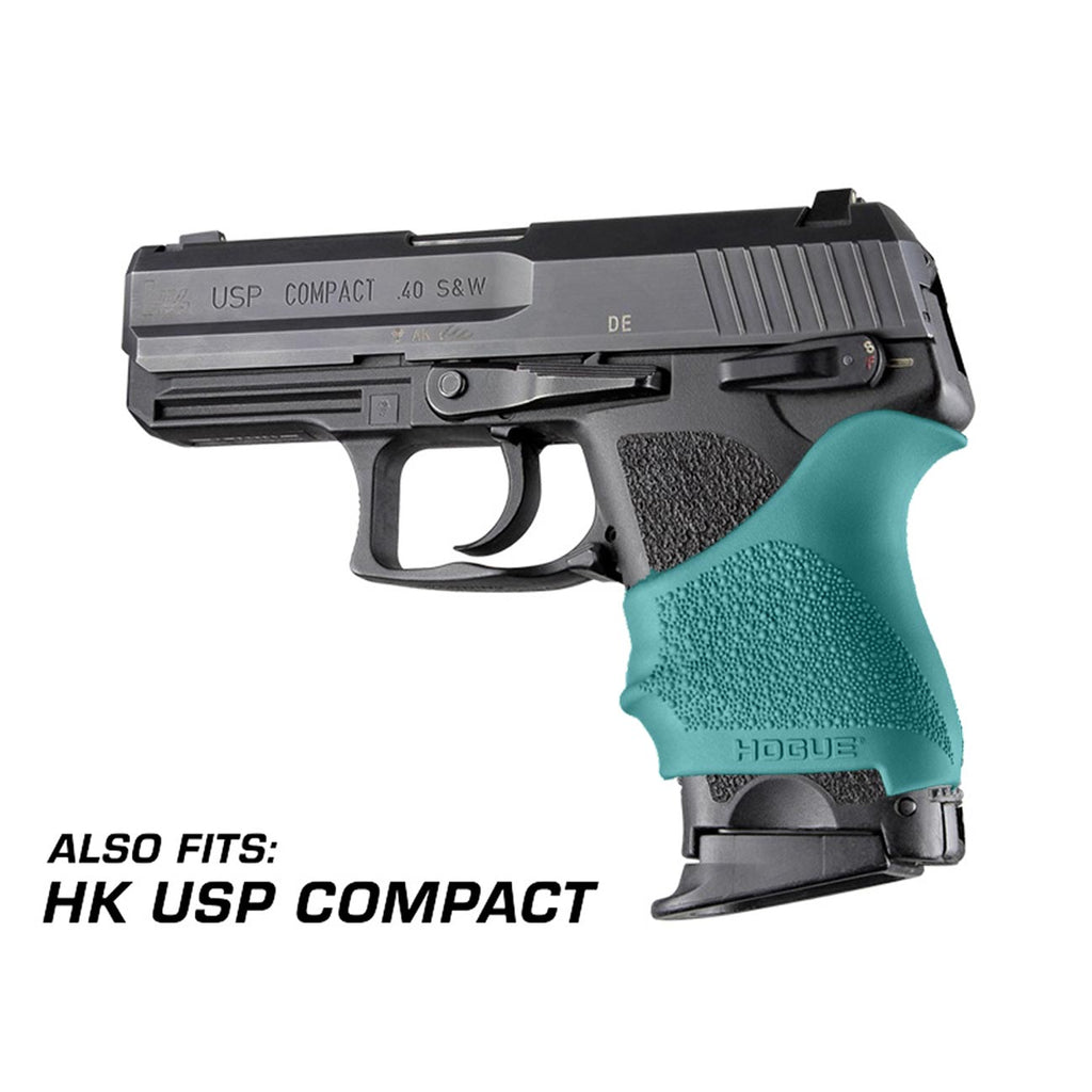 Hogue HandAll Beavertail Rubber Grip Sleeve for GLOCK 42 43, Aqua - 18204