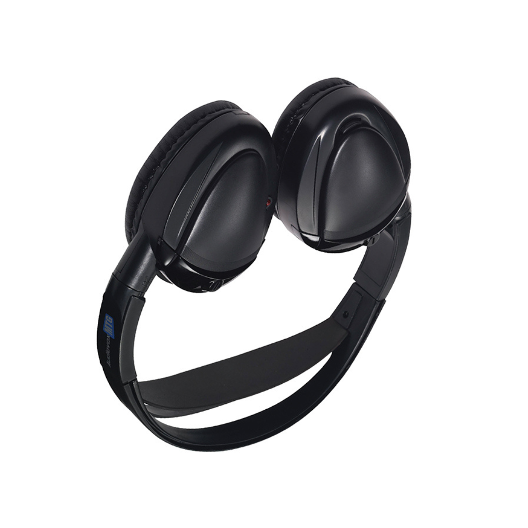 Audiovox Single Channel Wireless Fold-Flat Headphones with Batteries