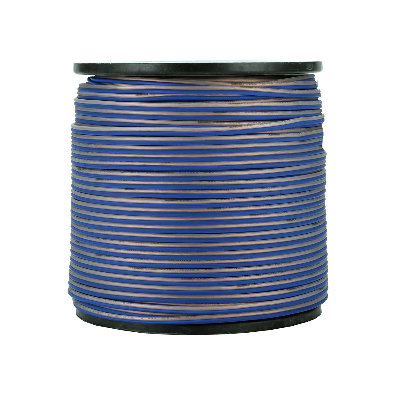 Orion Cobalt S161000PB 16 Gauge AWG (1000-Ft Blue/Clear) High Powered Car Speaker Wire Roll, Surround Sound, Home Theater Speakers, RV Audio | 2x16 Gauge Speaker Cable/Wire Roll