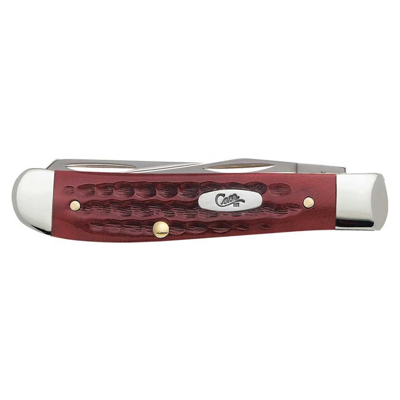 Case WR XX Pocket Knife Pocket Worn Old Red Bone Mini Trapper Item #784 - (6207 SS) - Length Closed: 3 1/2 Inches