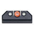 Night Fision Tritium Night Sight Set for CZ USA P-10 C/F - Orange Front Ring, U Notch Black Rear Rings
