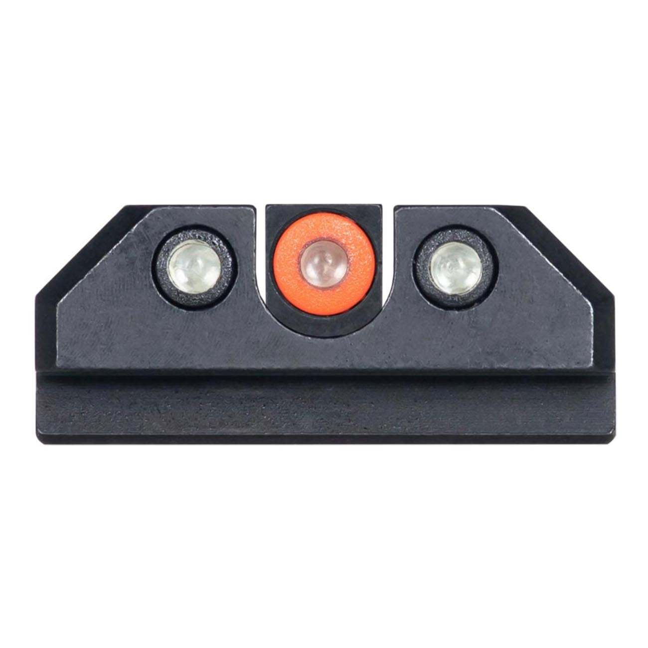 Night Fision Tritium Night Sight Set for CZ USA P-10 C/F - Orange Front Ring, U Notch Black Rear Rings