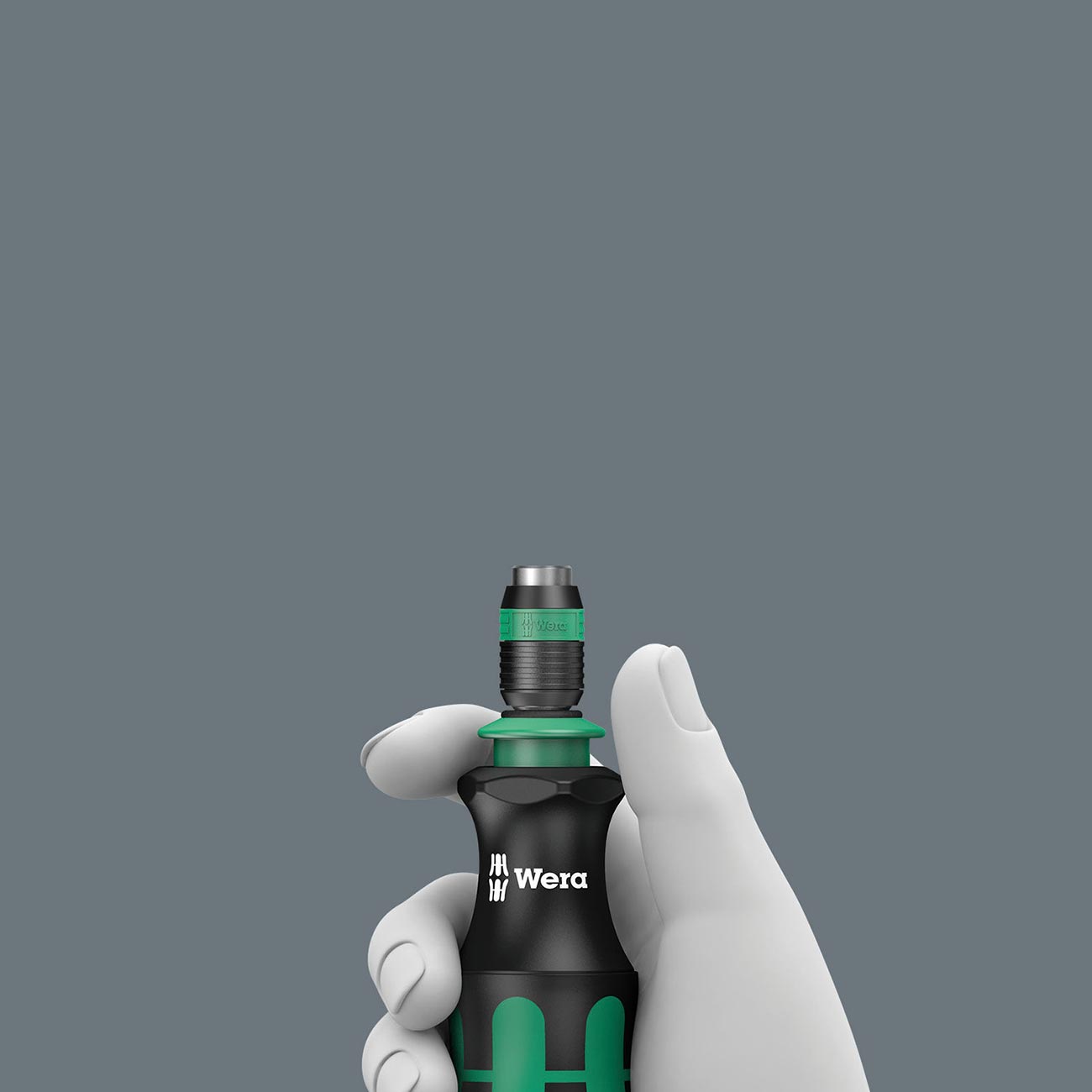 Wera 05051482001 Kraftform 817 R Hexagon Bitholding Screwdriver, Rapidator Quick-Release Chuck, 1/4" Head, 133mm Blade Length