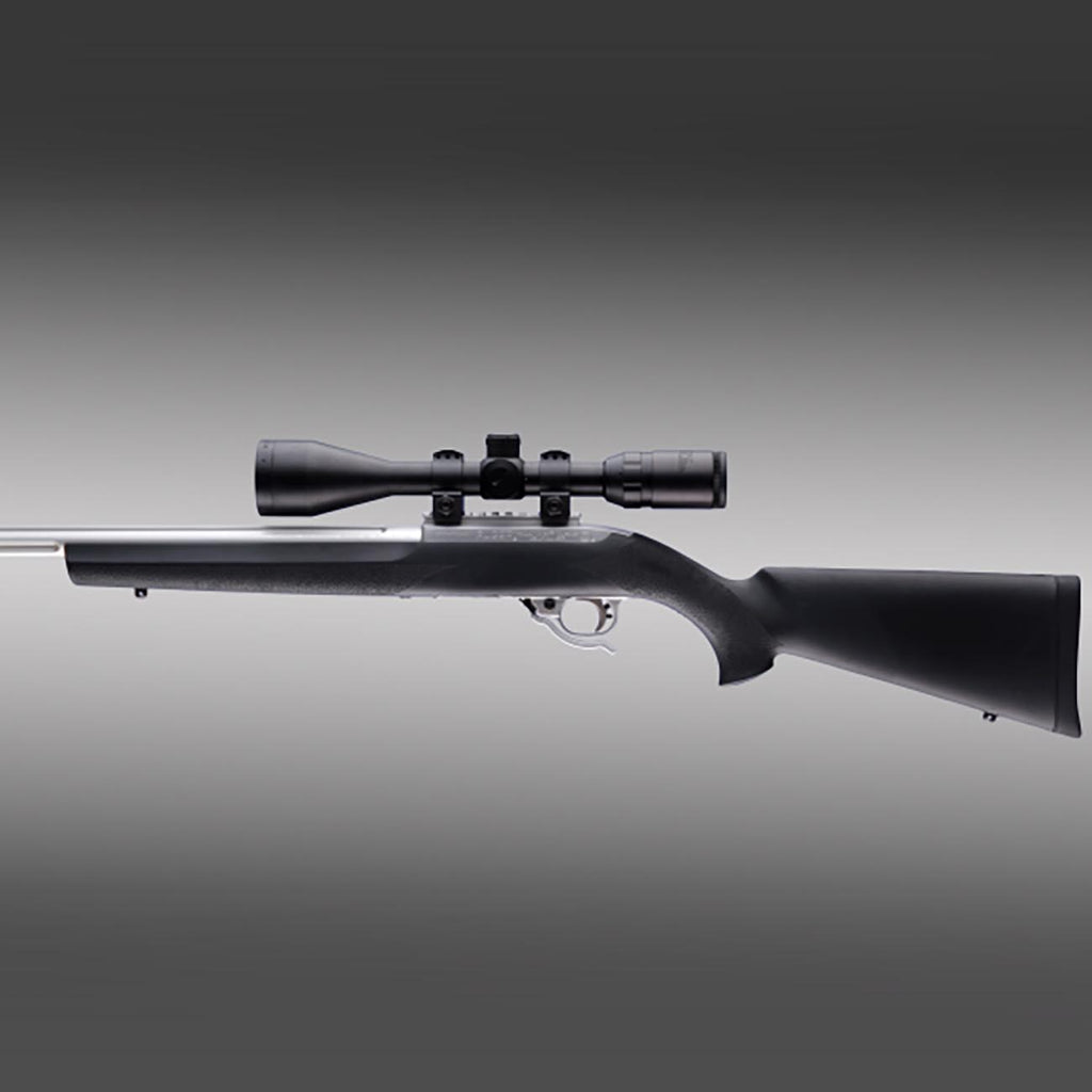 Hogue Rubber OverMolded Stock for Ruger 10/22 with .920" Diameter Barrel Channel, Black - 22010