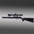 Hogue Rubber OverMolded Stock for Ruger 10/22 with .920" Diameter Barrel Channel, Black - 22010