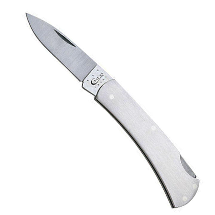 Case WR XX Pocket Knife Brushed Stainless Executive Lockback Item #041 - (M 1225 L SS) - Length Closed: 3 Inches