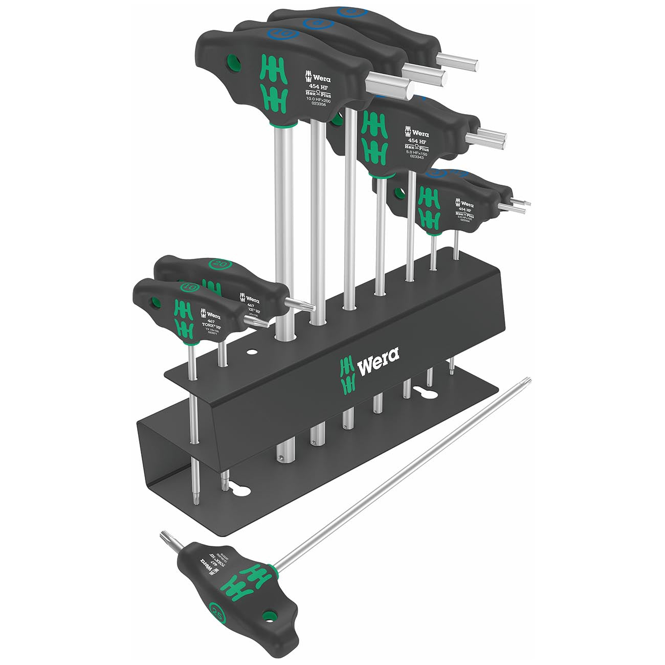 Wera Metric T-Handle Hex-Plus/TORX Driver Set with Rack (10 Piece)
