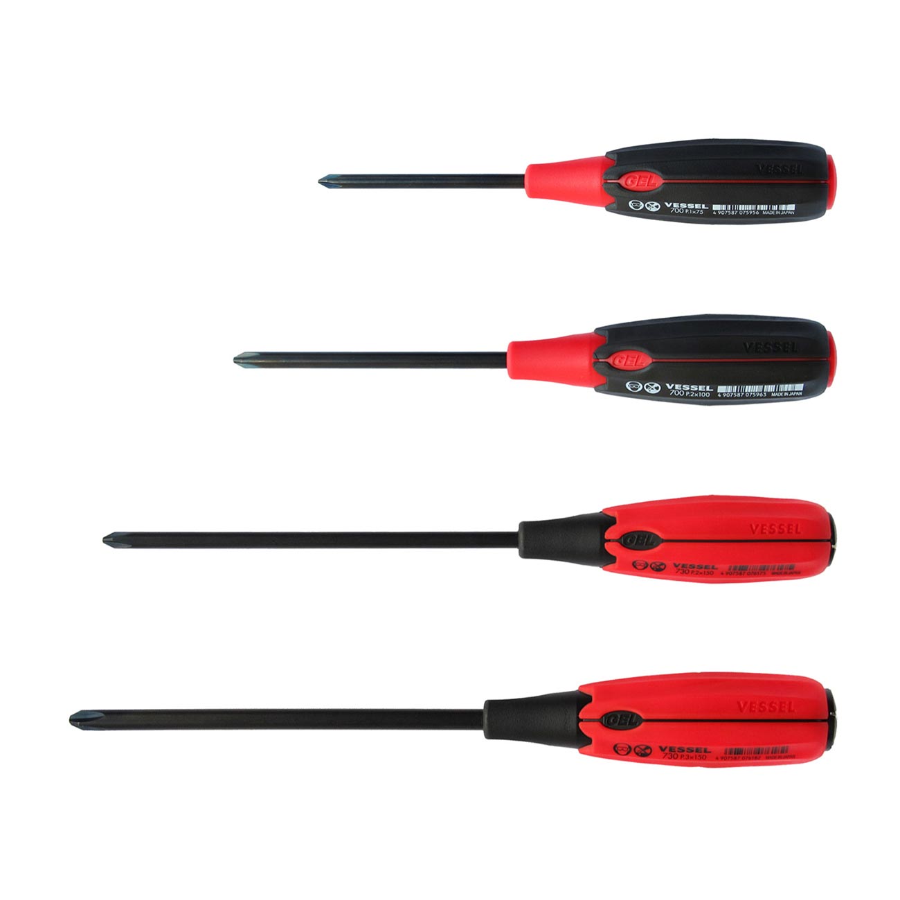 VESSEL SUPER CUSHION JISDRIVE Screwdriver 4PC. Set