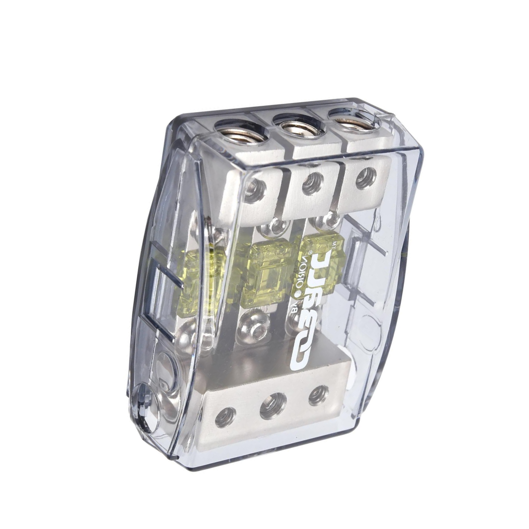 Orion Cobalt DBF1434 Power Distribution Block, One 4/8 Gauge Input for Three 4/8 Gauge Output, Mini ANL Fuse Holder for Car Audio Amplifier | Auto Parts, Automotive, Marine (100A Fuses Included)