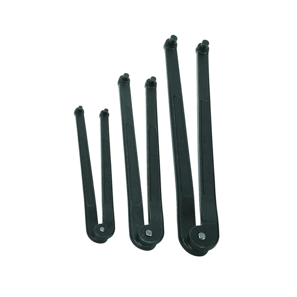 Williams JHWWS-483 3-Piece Adjustable Face Spanner Wrench Set, Ideal for Adjusting Collars, Lock Nut Rings, and Bearings