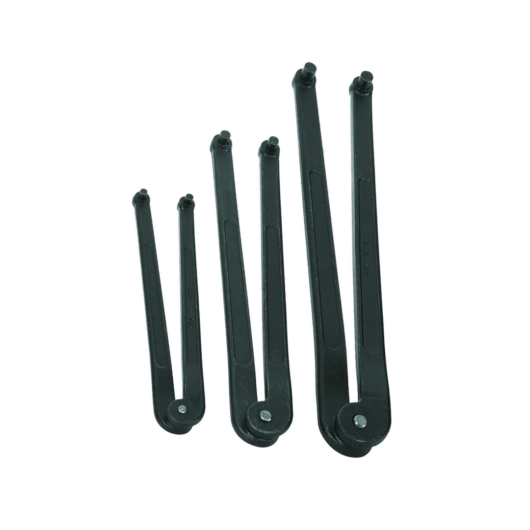 Williams JHWWS-483 3-Piece Adjustable Face Spanner Wrench Set, Ideal for Adjusting Collars, Lock Nut Rings, and Bearings