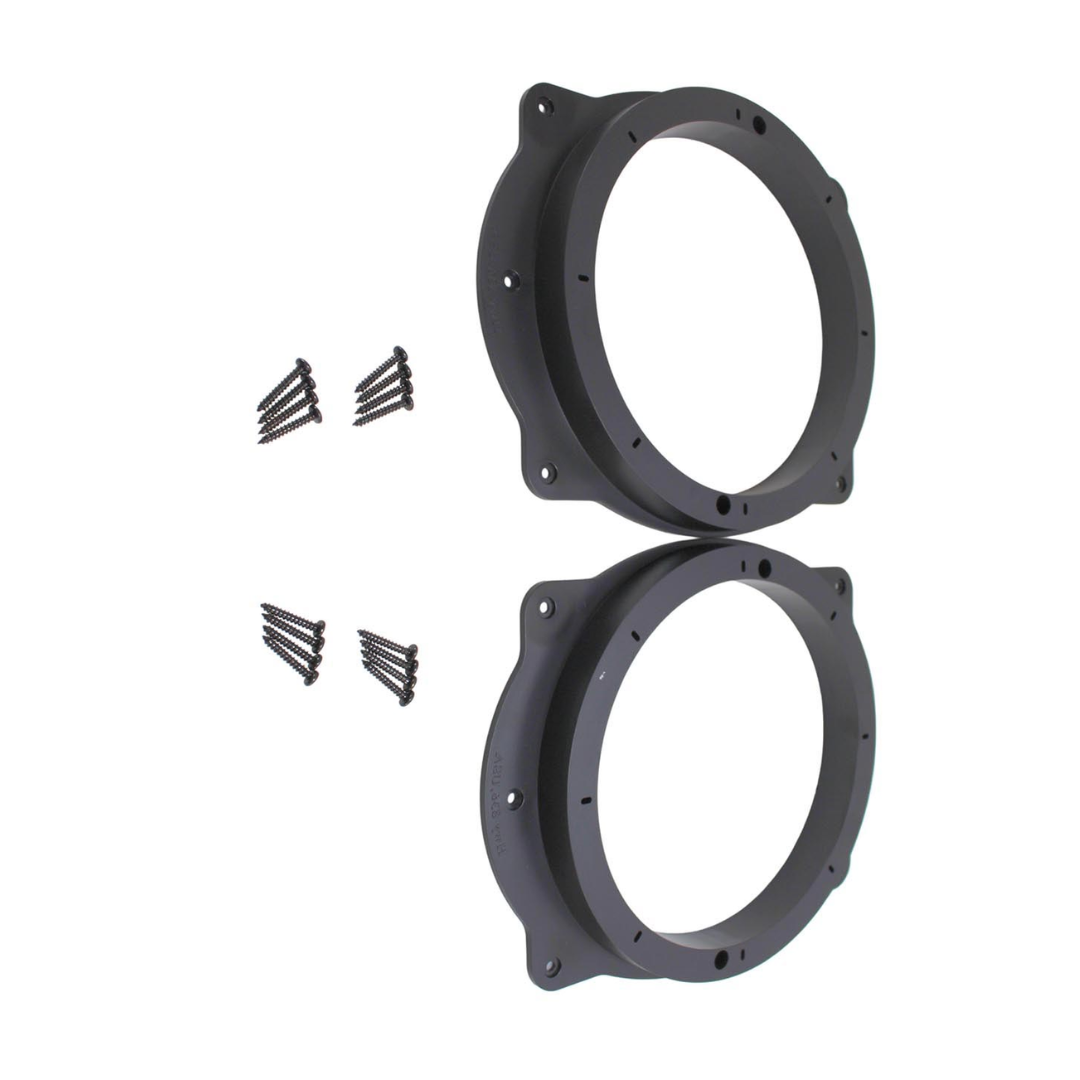 Audiopipe RING-PVCA69-8 Toyota 6×9″ to 8″ Speaker Adapter Rings – PVC Plastic Mounting Spacer Plates Black (Pair)
