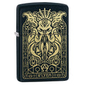 Zippo Monster Design Black Matte Pocket Lighter