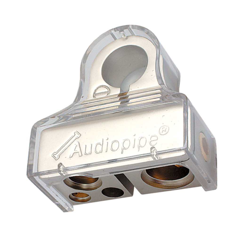 Audiopipe BTP705N Negative Battery Terminal – Platinum Finish, Multi-Feed Car Audio & Power Connection, Corrosion-Resistant