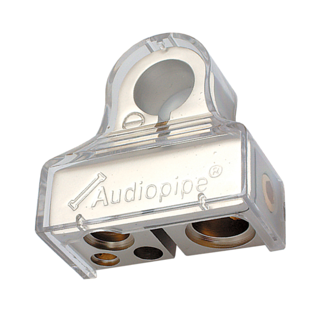 Audiopipe BTP705N Negative Battery Terminal – Platinum Finish, Multi-Feed Car Audio & Power Connection, Corrosion-Resistant