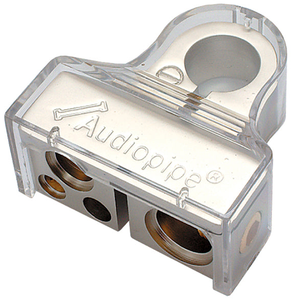 Audiopipe BTP705P Positive Battery Terminal – Platinum Finish, Multi-Feed Car Audio & Power Connection, Corrosion-Resistant