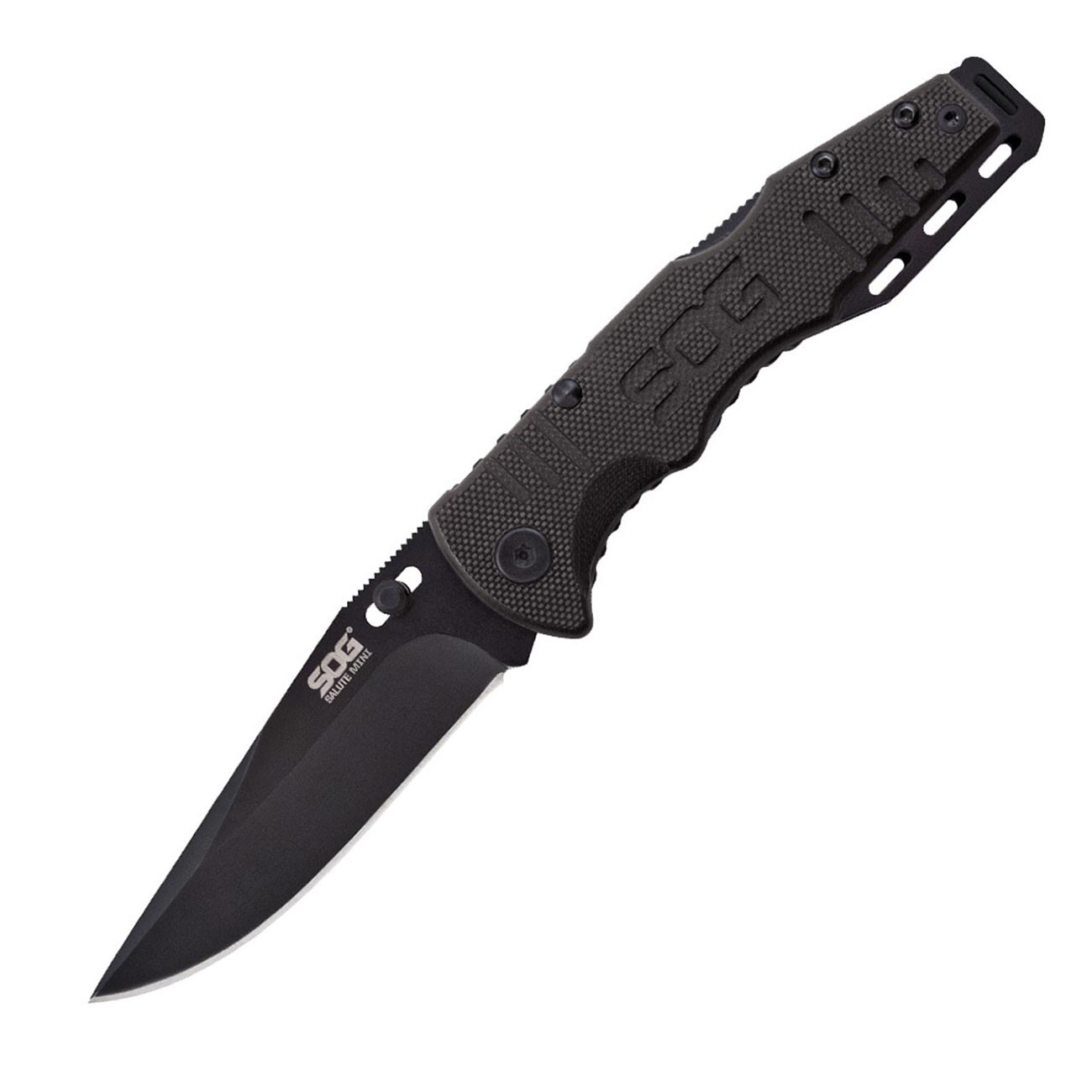 SOG Knives - Salute - Mini, Black Oxide, G10