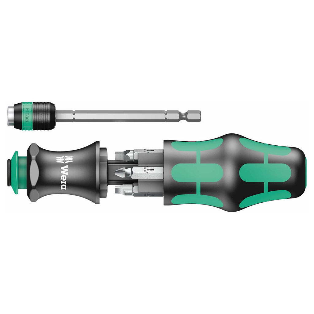 Wera - 5051025001 KK 26 7-In-1 Bitholding Screwdriver with Removable Bayonet Blade (SL/PH/SQ) Silver
