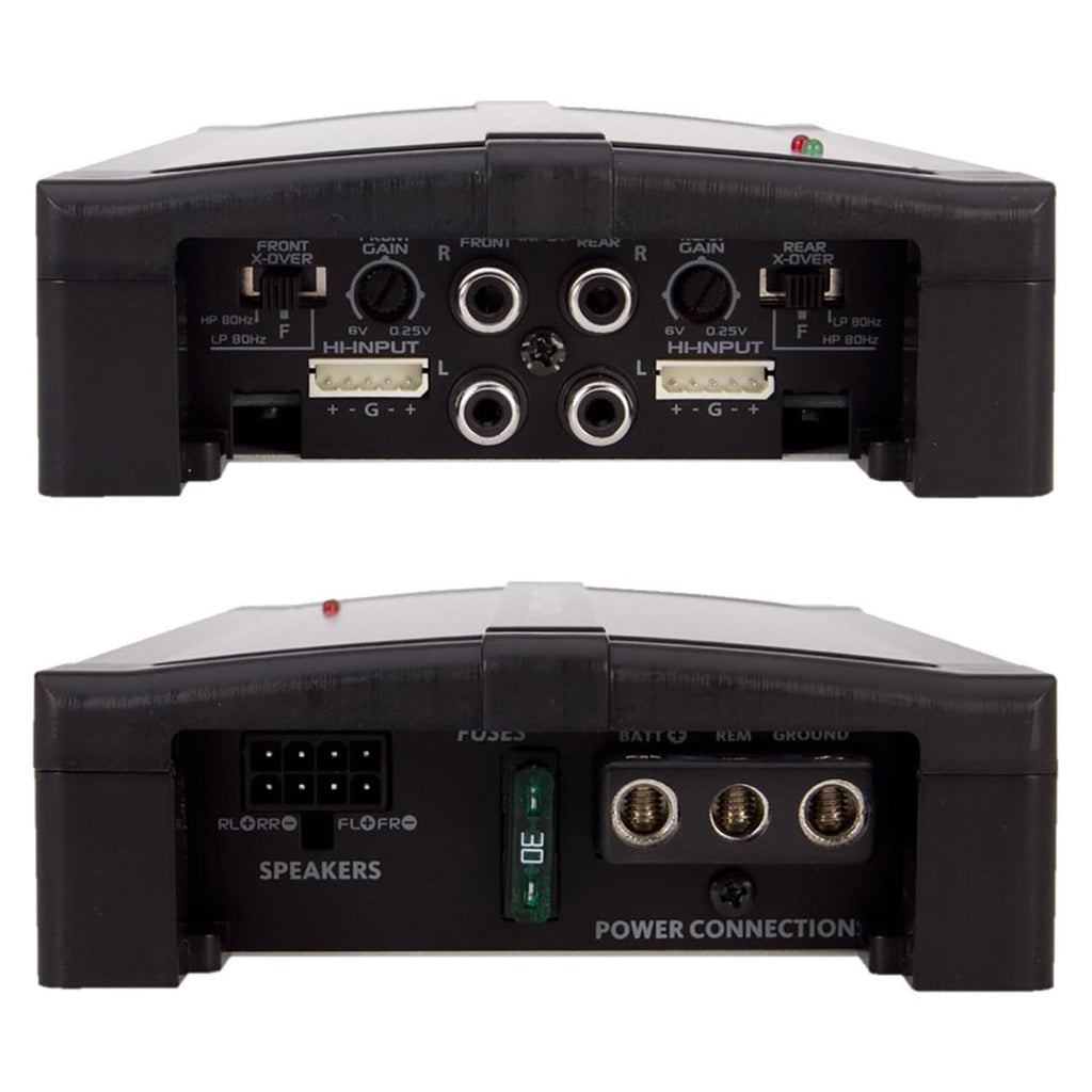 Power Acoustik RZ4-1200D 1200W Class D 4 Channel Amplifier, Black