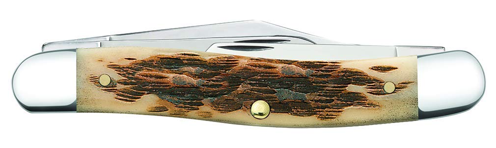 Case XX WR Folding Pocket Knife 3 Blade Stockman 3 7/8 Inches Closed (Amber Bone)