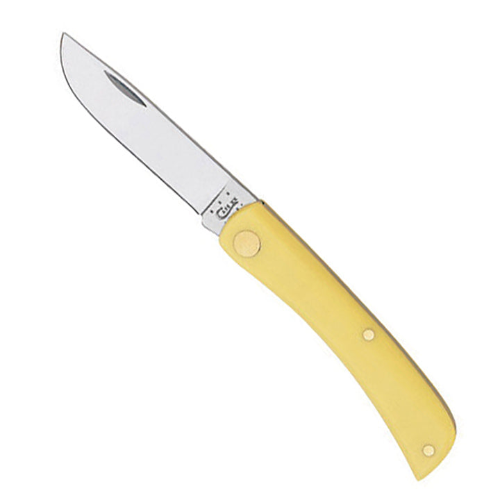 Case Knives Sod Buster Jr Folding Pocket Knife Yellow Synthetic Handle 00032 / CASE032