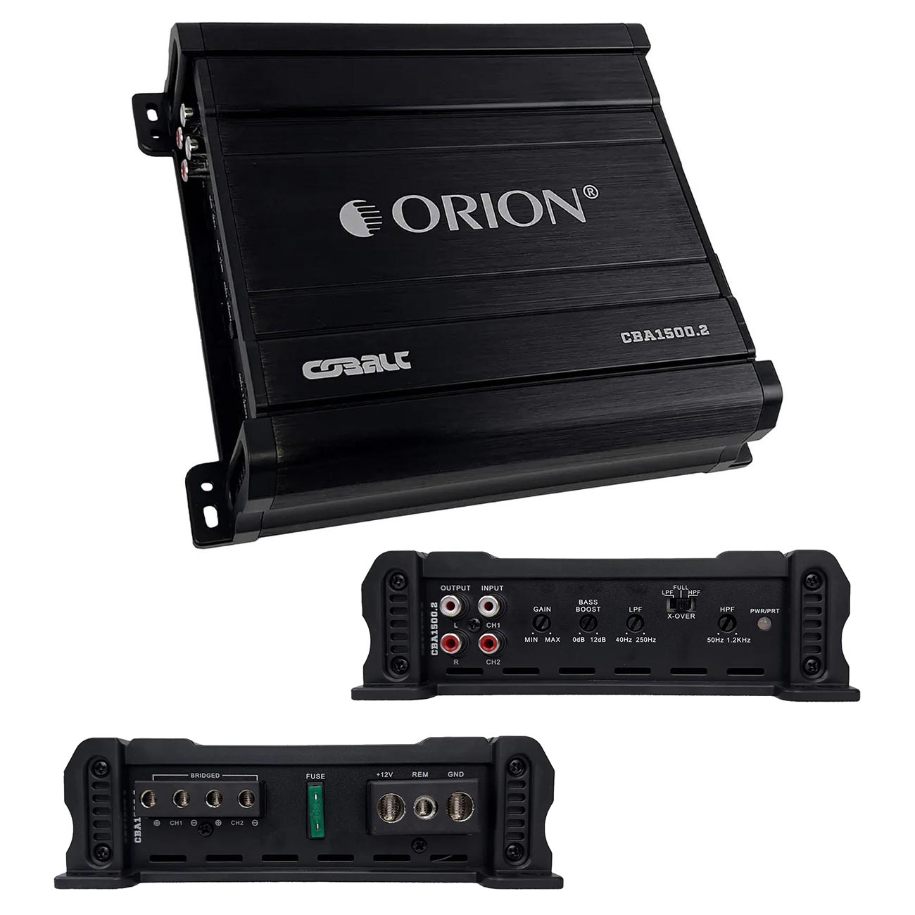 Orion Cobalt Series CBA1500.2 High Efficiency 2-Channel Class A/B Amplifier for Car Audio Stereo - 1500W High Output, 2/4 Ohm Stable, Adjustable Low/High Pass, Bass Boost, MOSFET Power Supply