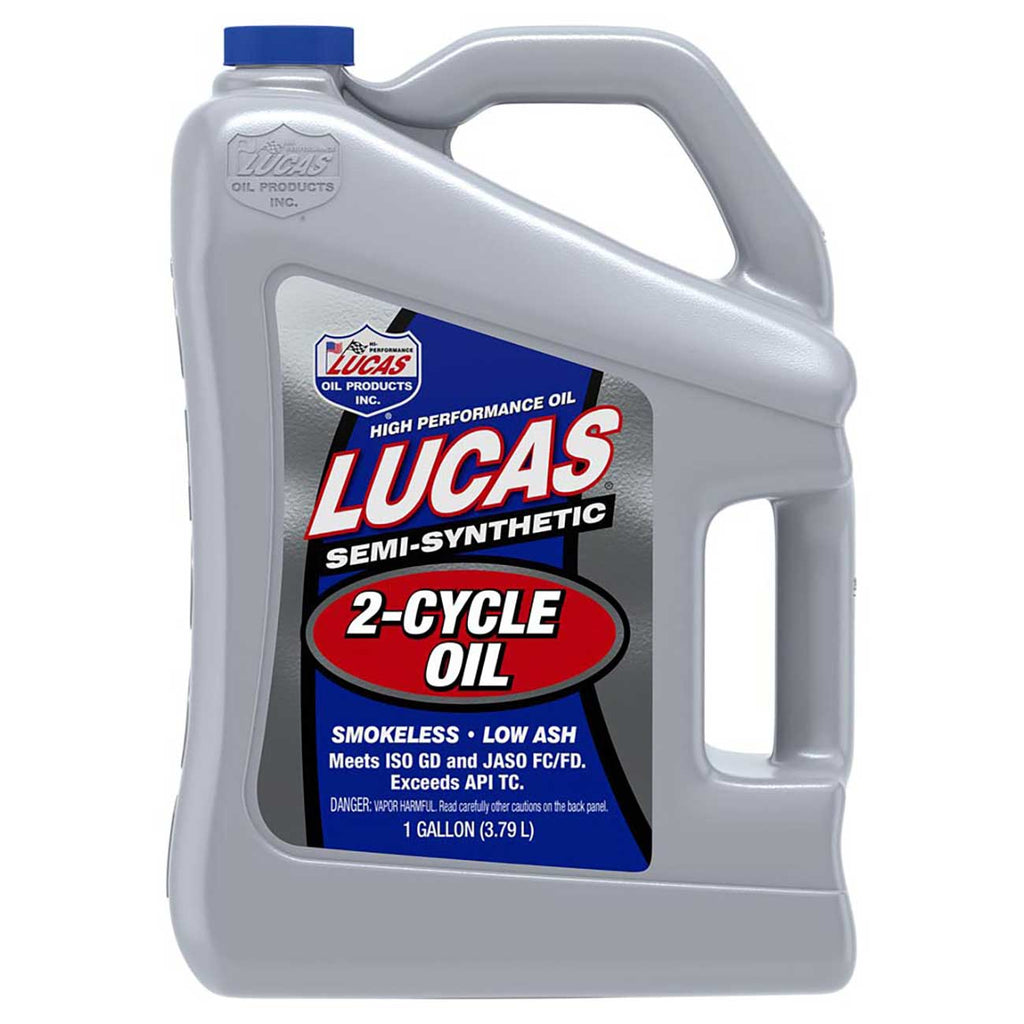 Lucas Oil 10115LUCAS Semi-Synthetic 2-Cycle Engine Oil – 1 Gallon, High-Performance Marine & Powersports Oil