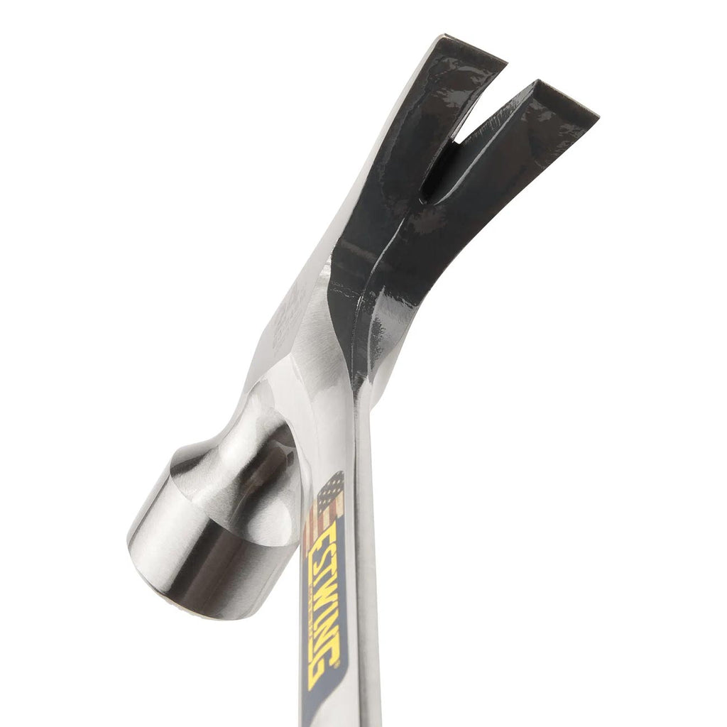 ESTWING Framing Hammer - 24 oz Long Handle Straight Rip Claw with Milled Face & Shock Reduction Grip - E3-24SM