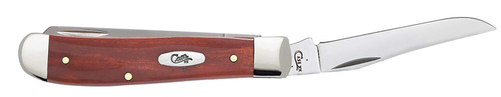 Case WR XX Pocket Knife Chestnut Smooth Bone Mini Trapper Item #28700 - (6207 SS) - Length Closed: 3 1/2 Inches