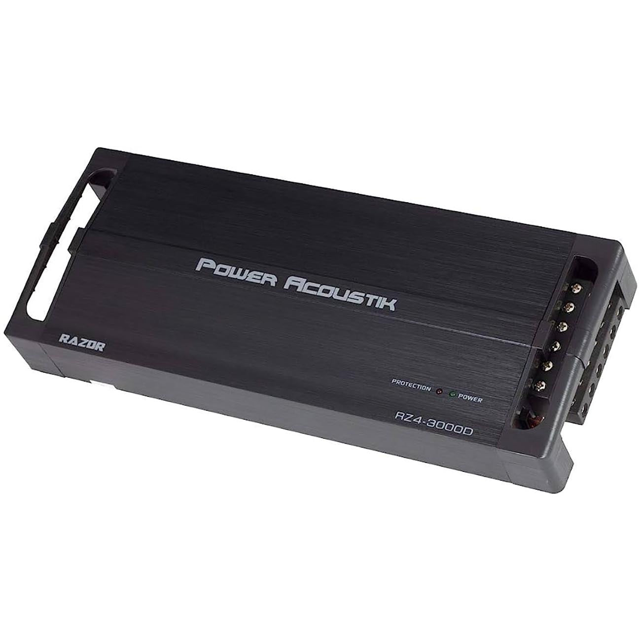Power Acoustik RZ43000D 4-Channel Compact Car Amplifier – 1500W RMS / 3000W Max