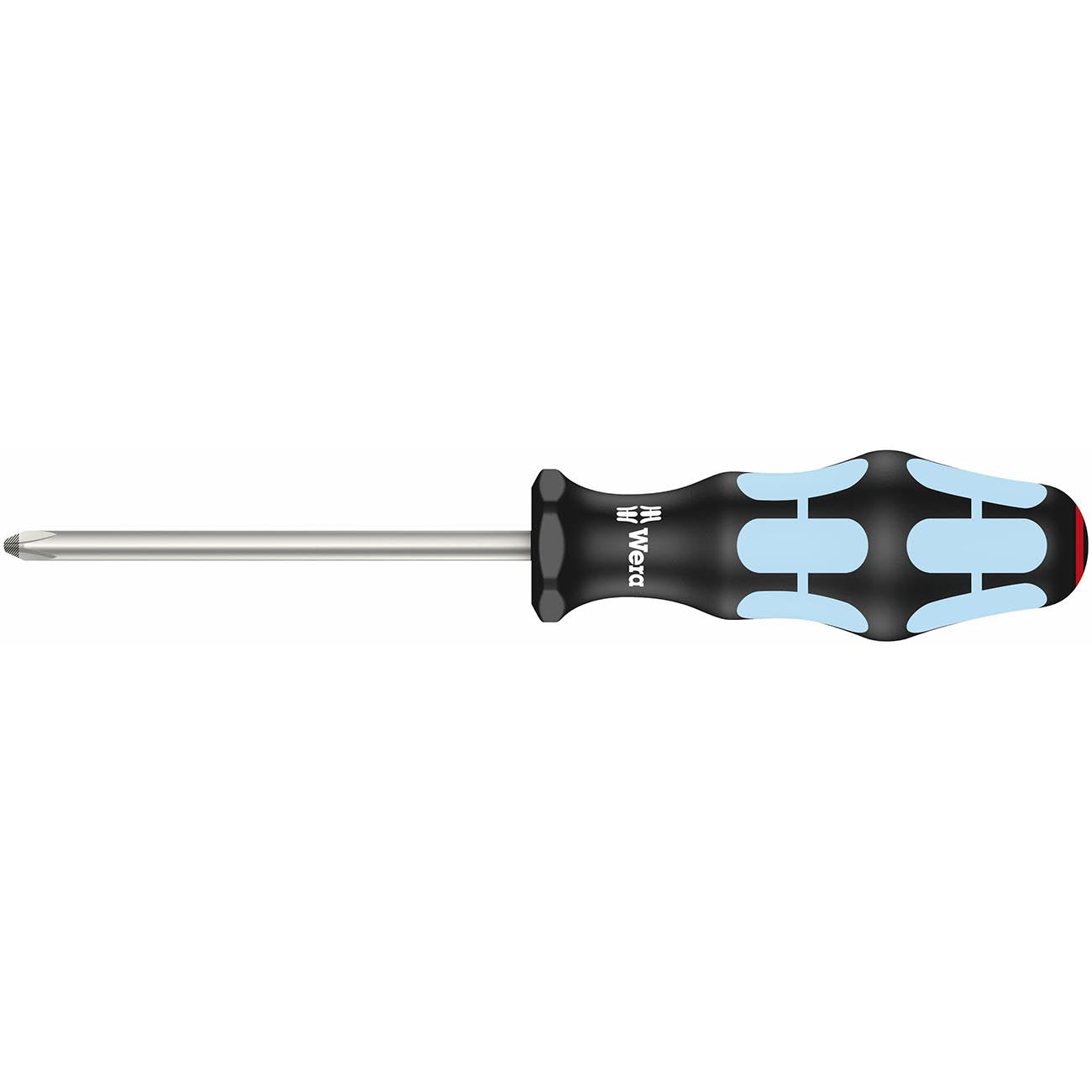 Wera 05032022001 Kraftform Stainless 3350 PH Stainless Steel Phillips Screwdriver, Lasertip, PH 2 Head, 4" Blade Length