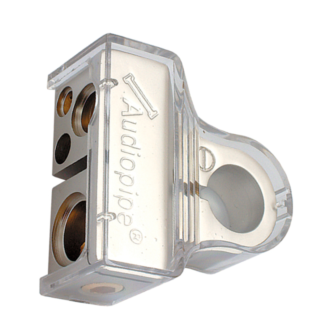Audiopipe BTP705P Positive Battery Terminal – Platinum Finish, Multi-Feed Car Audio & Power Connection, Corrosion-Resistant