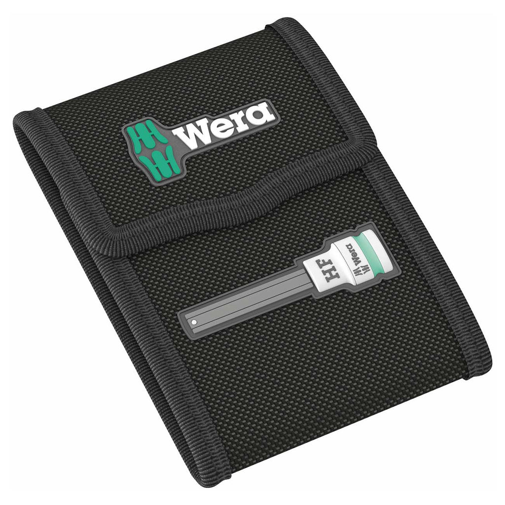 Wera - 5003345001 5Piece 100mm Long 1/4" Sq. Drive Holding Function Hex Socket Set, 003345