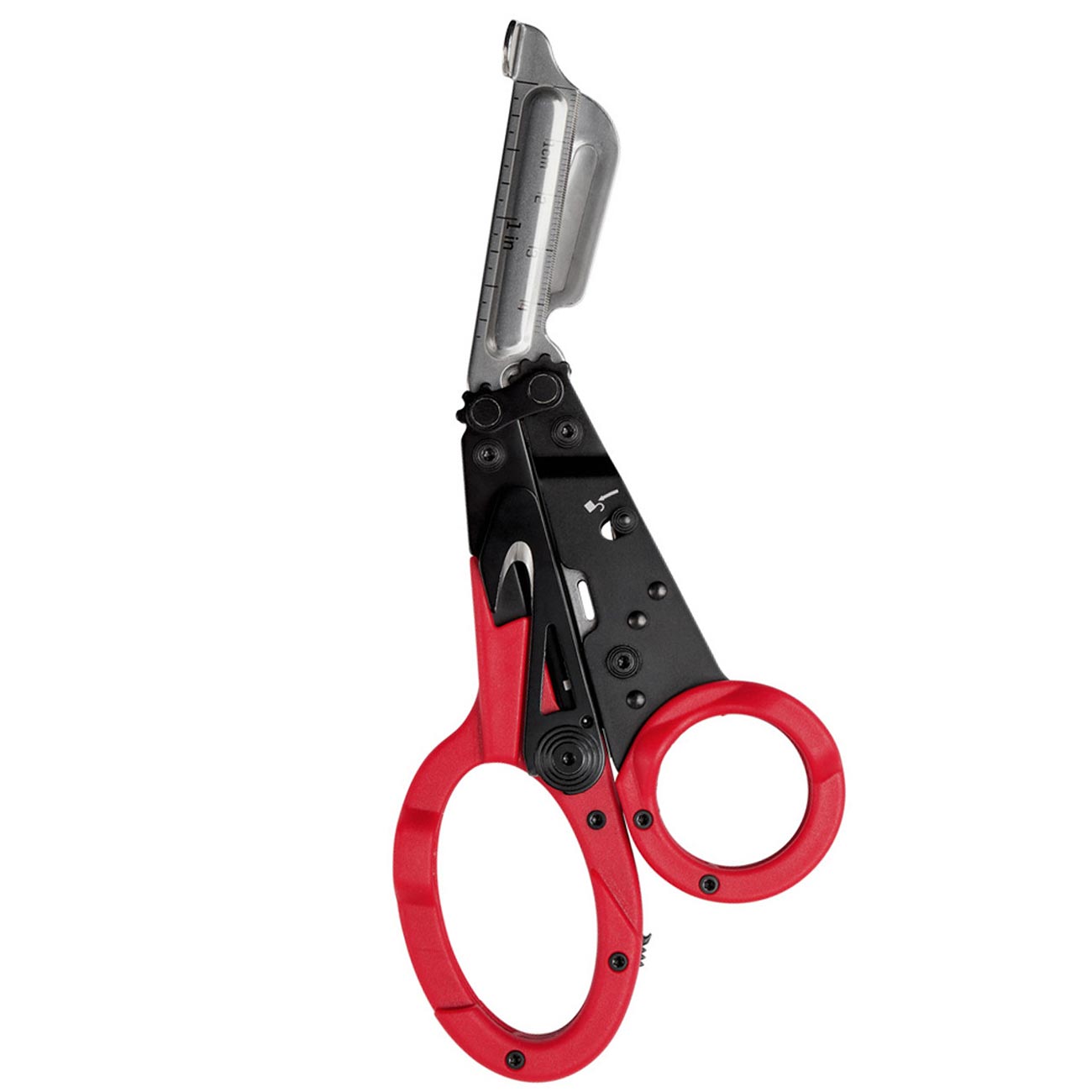 SOG ParaShears Lightweight Backcountry Stainless Steel Multi-Tool, 11 Tools Compound Leverage Technology, Red