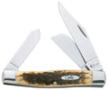 Case WR XX Pocket Knife Amber Jigged Bone Large Stockman Cv Item #204 - (6375 Cv) - Length Closed: 4 1/4 Inches
