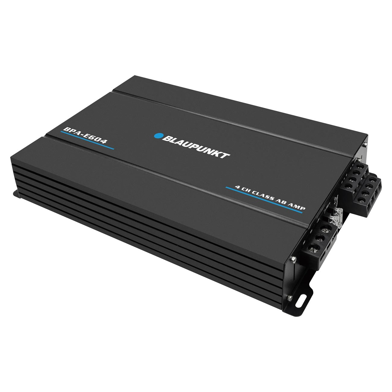 BLAUPUNKT BPA-E604 4-Channel Class AB Car Amplifier - 1800W Max Power, Bridged 360W RMS - Compact Design for Superior Sound Clarity