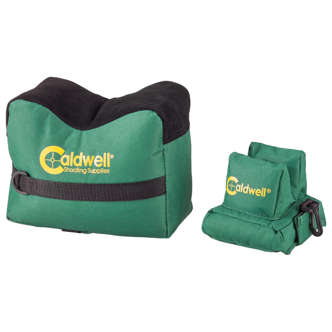 Caldwell DeadShot Boxed Combo Front and Rear Bag with Durable Construction and Water Resistance for Outdoor, Range, Shooting and Hunting, Green/Black